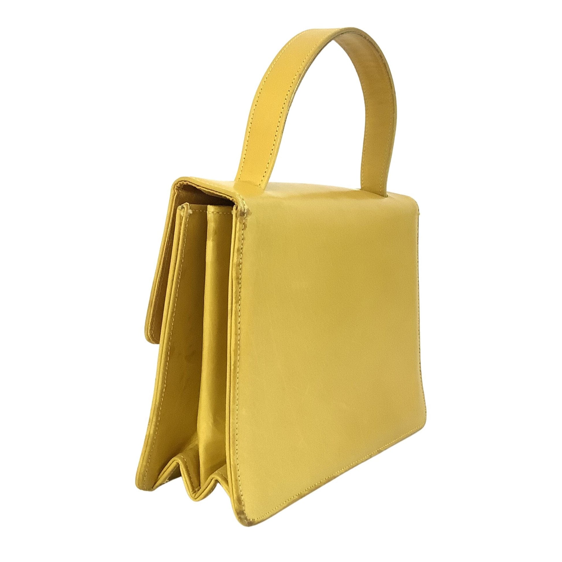 Yellow Leather Purse Yellow / Leather / Vintage 1960s