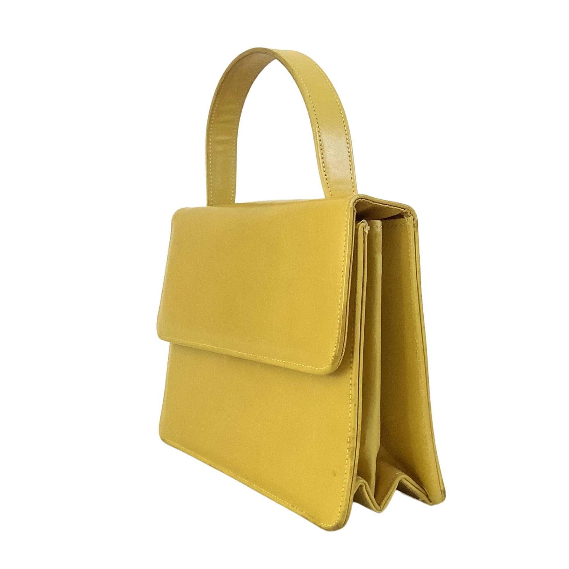 Yellow Leather Purse Yellow / Leather / Vintage 1960s