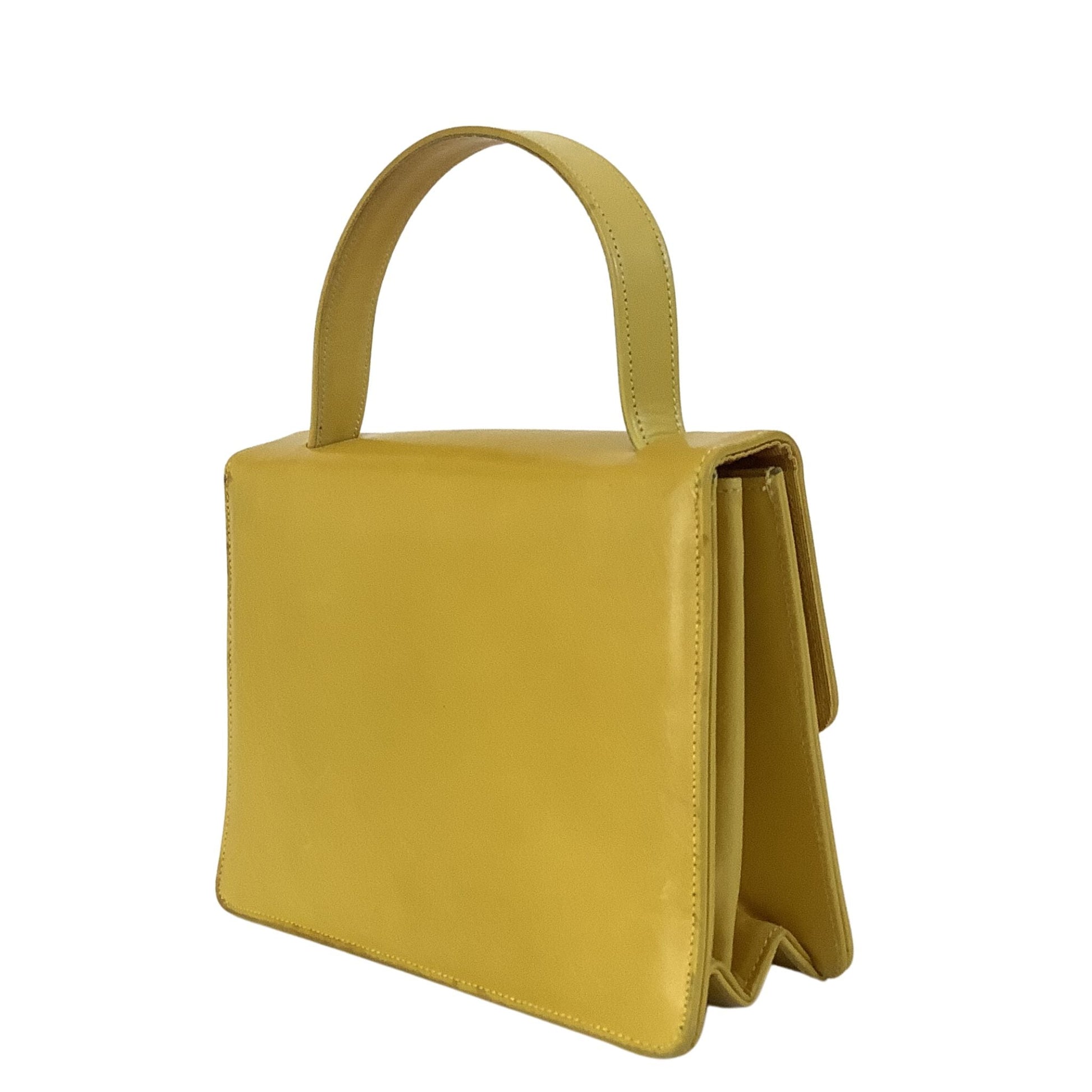 Yellow Leather Purse Yellow / Leather / Vintage 1960s