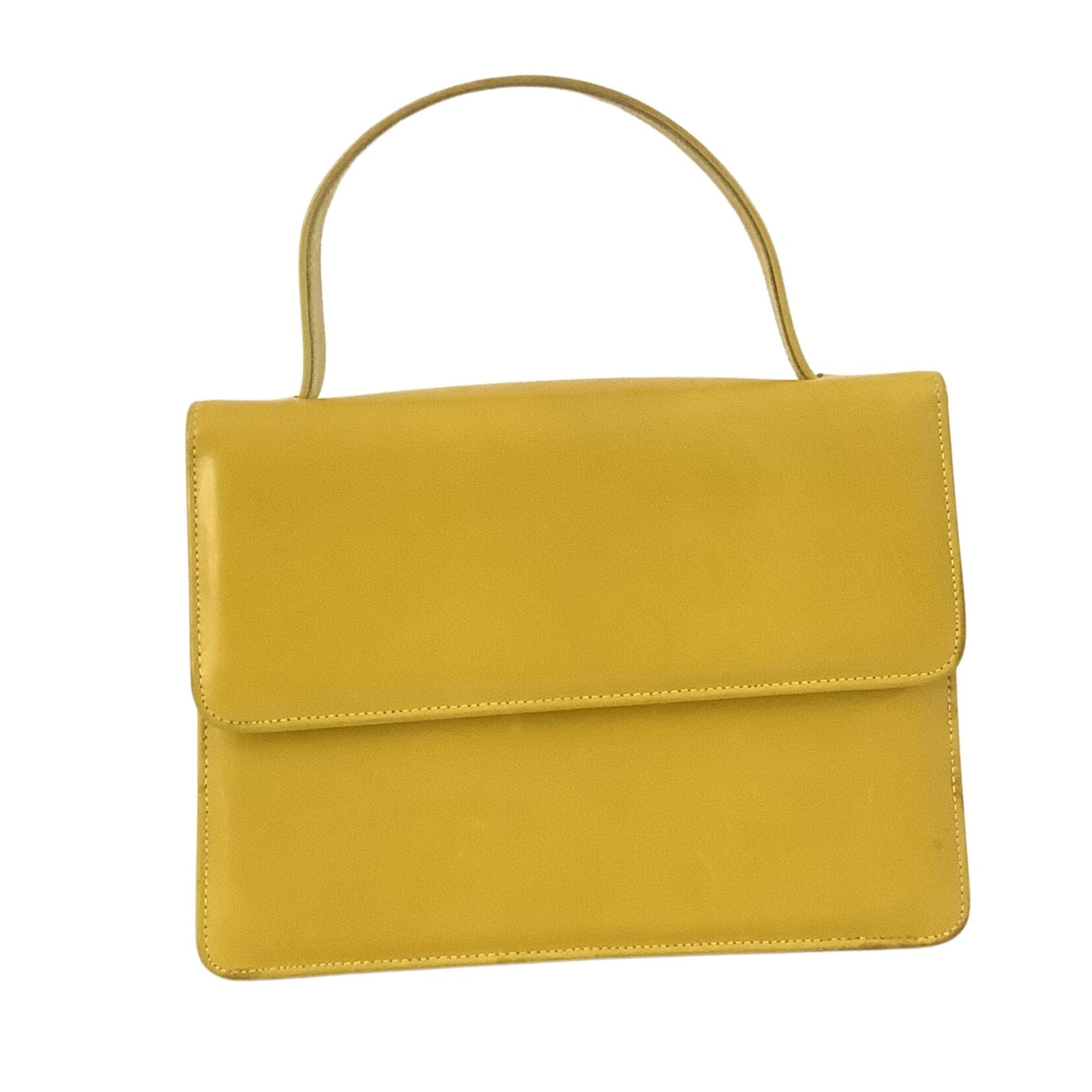 Yellow Leather Purse Yellow / Leather / Vintage 1960s