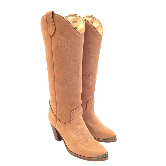 Zodiac Tan Cowboy Boots 7 / Tan / Cowboy