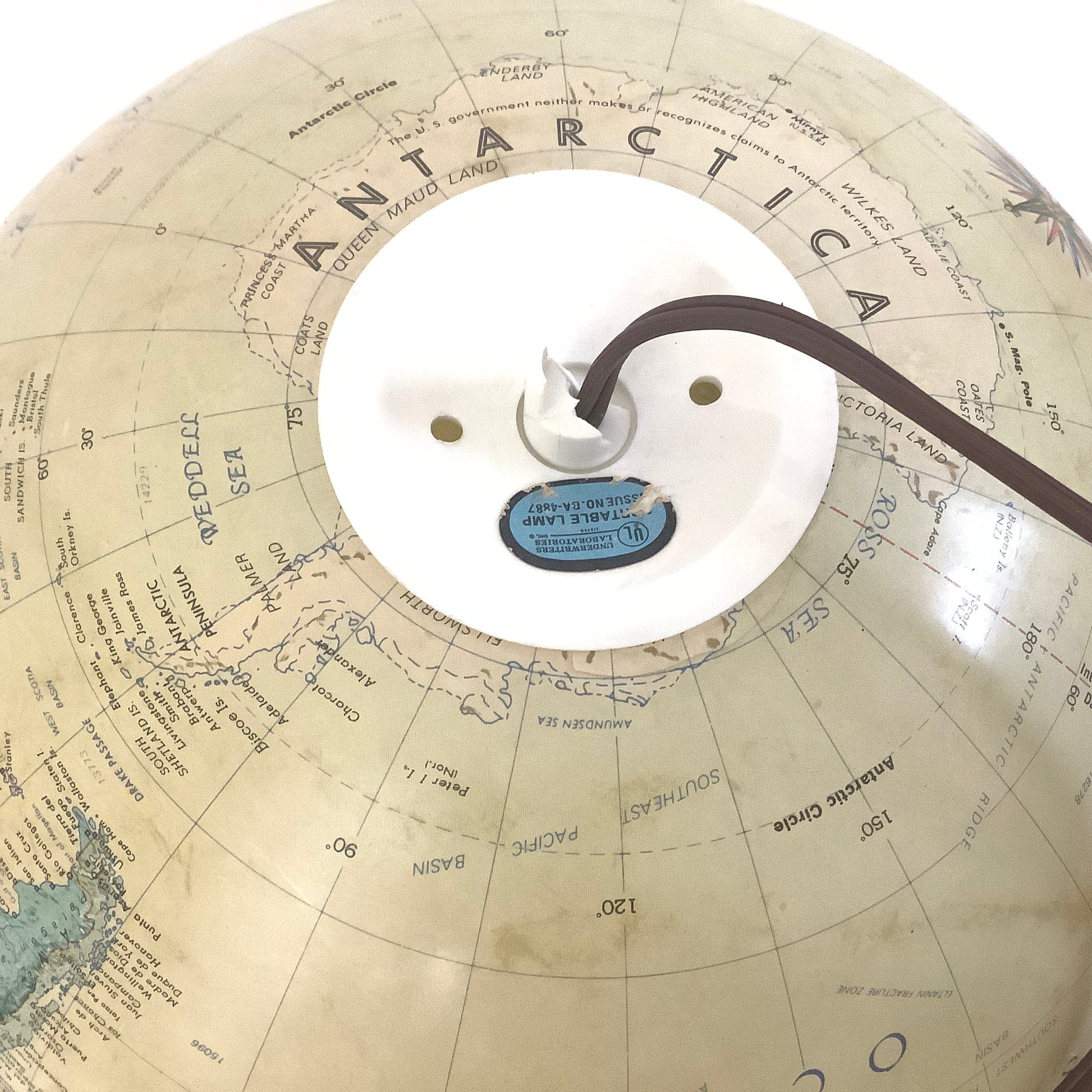 1950s Globe Lamp