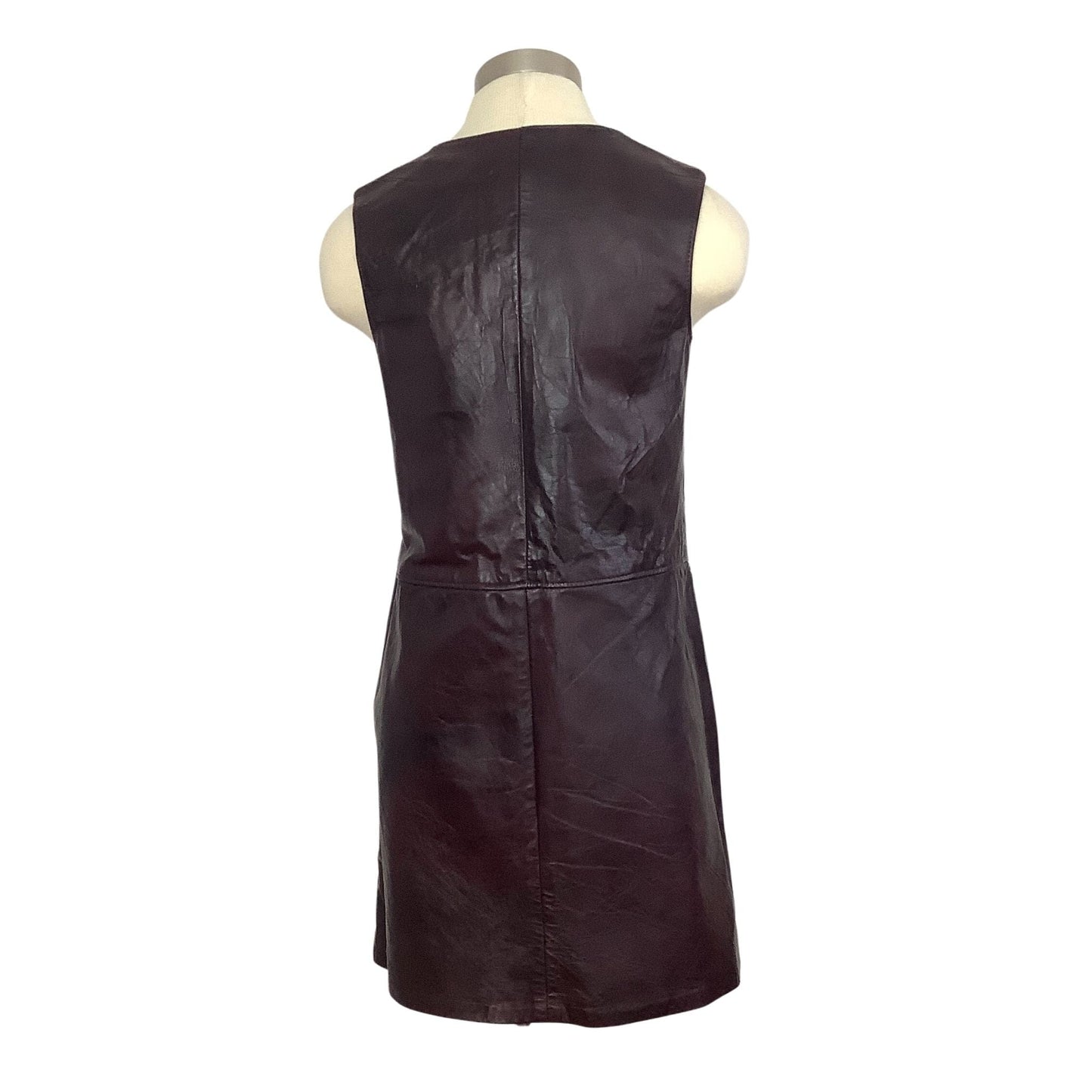 1960s Leather Mini Dress Small / Leather / Mod