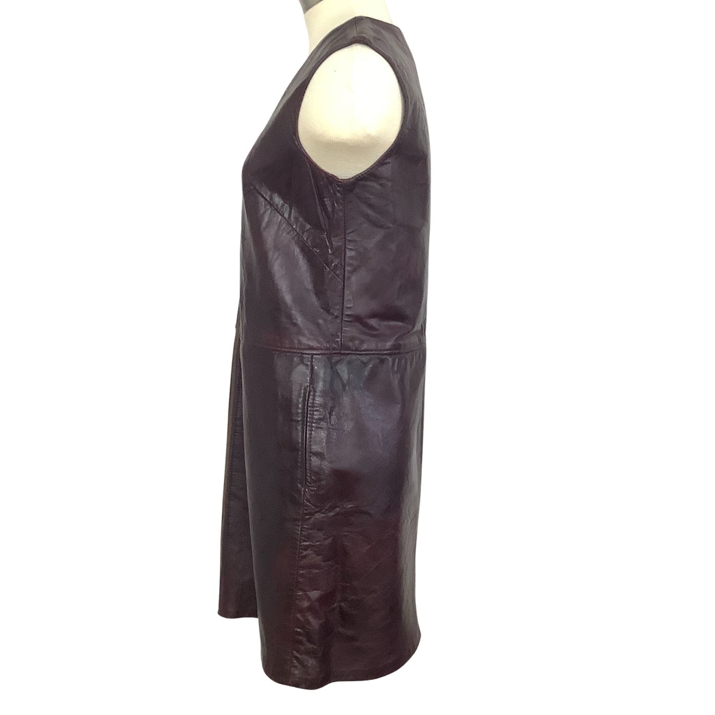 1960s Leather Mini Dress Small / Leather / Mod