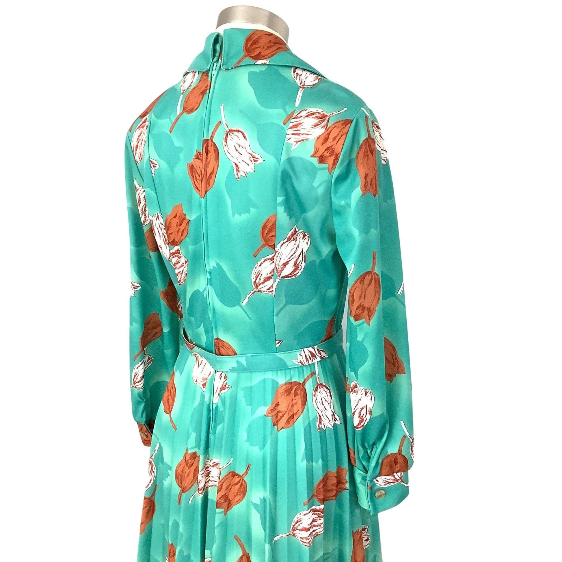 1970s Funky Teal Dress Medium / Teal / Classic