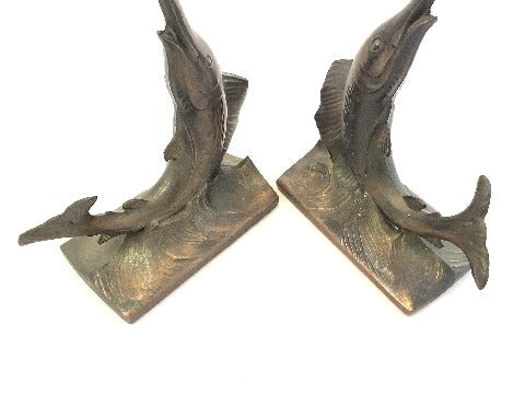 1920s Bookends Marlin Fish