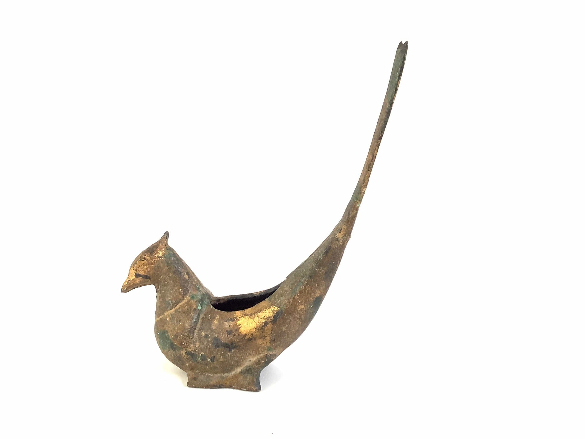 Cast Bronze Bird Figurine