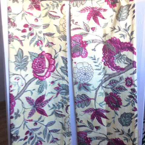 Jacobean Print Curtains