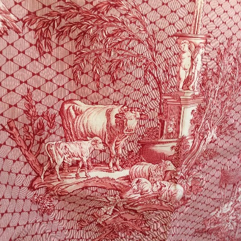 JB Huet Red Toile Curtain