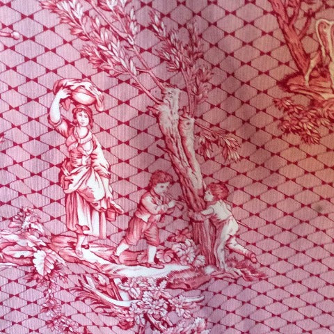 JB Huet Red Toile Curtain