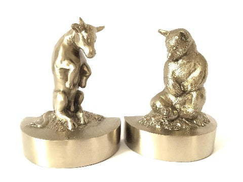 PM Craftsman Bear Bull Bookends