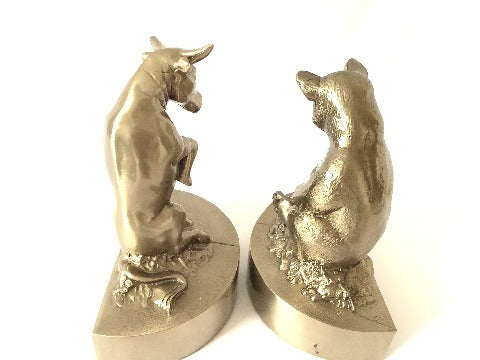 PM Craftsman Bear Bull Bookends