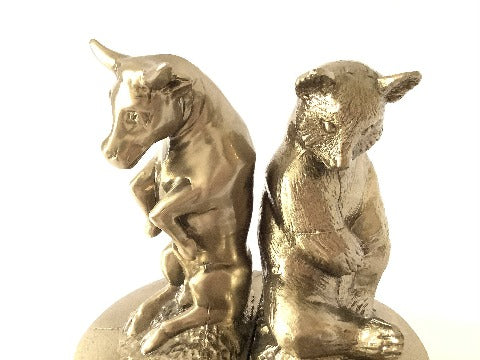 PM Craftsman Bear Bull Bookends