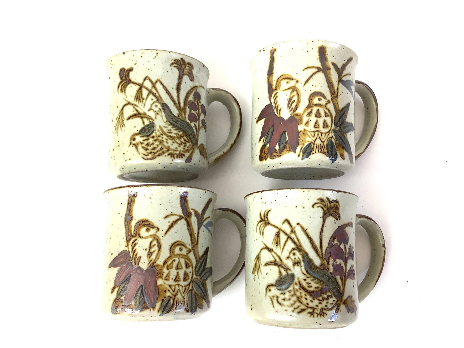 Quail Theme Ceramic Cups 4