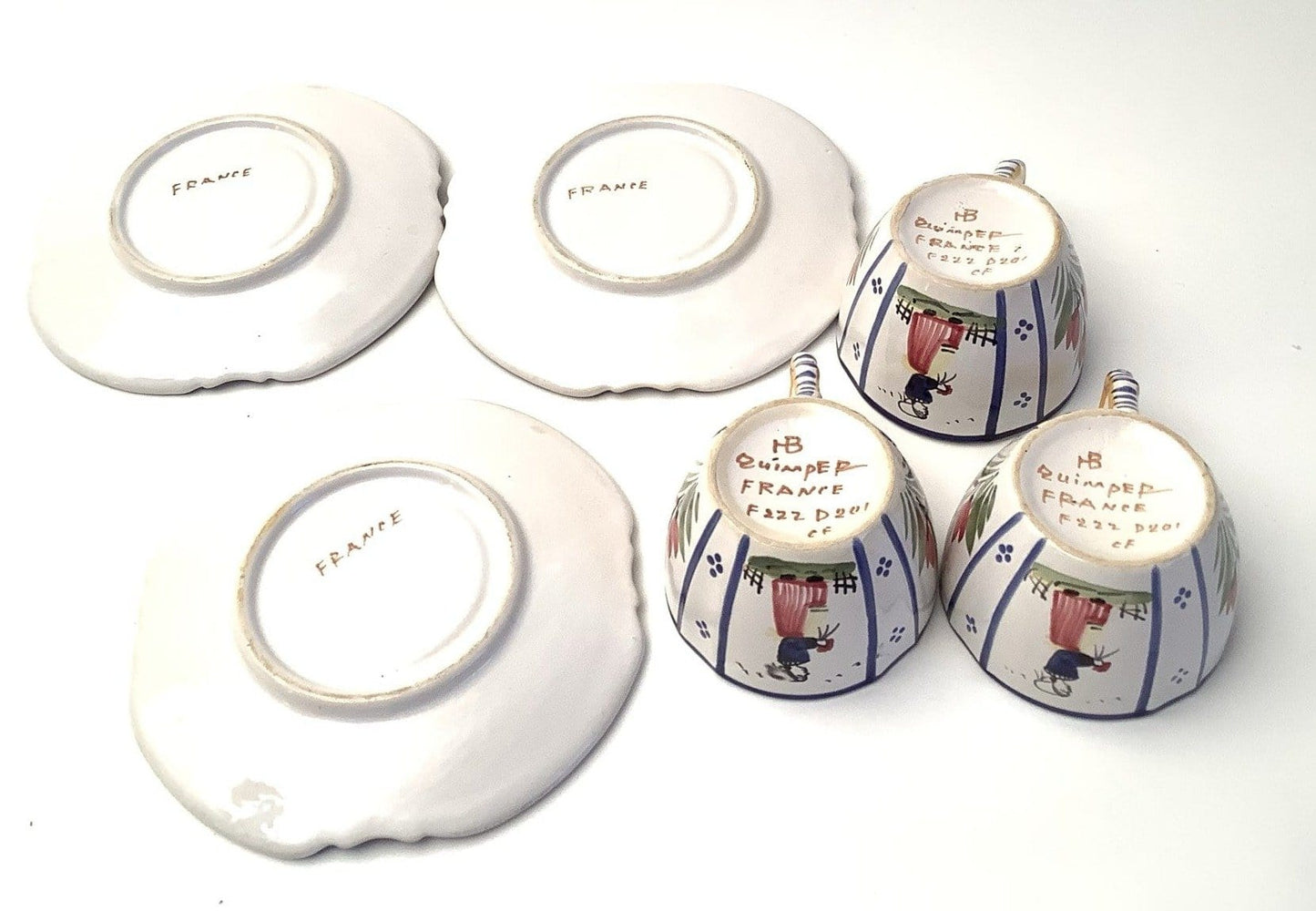 Quimper Cup Saucer Bundle