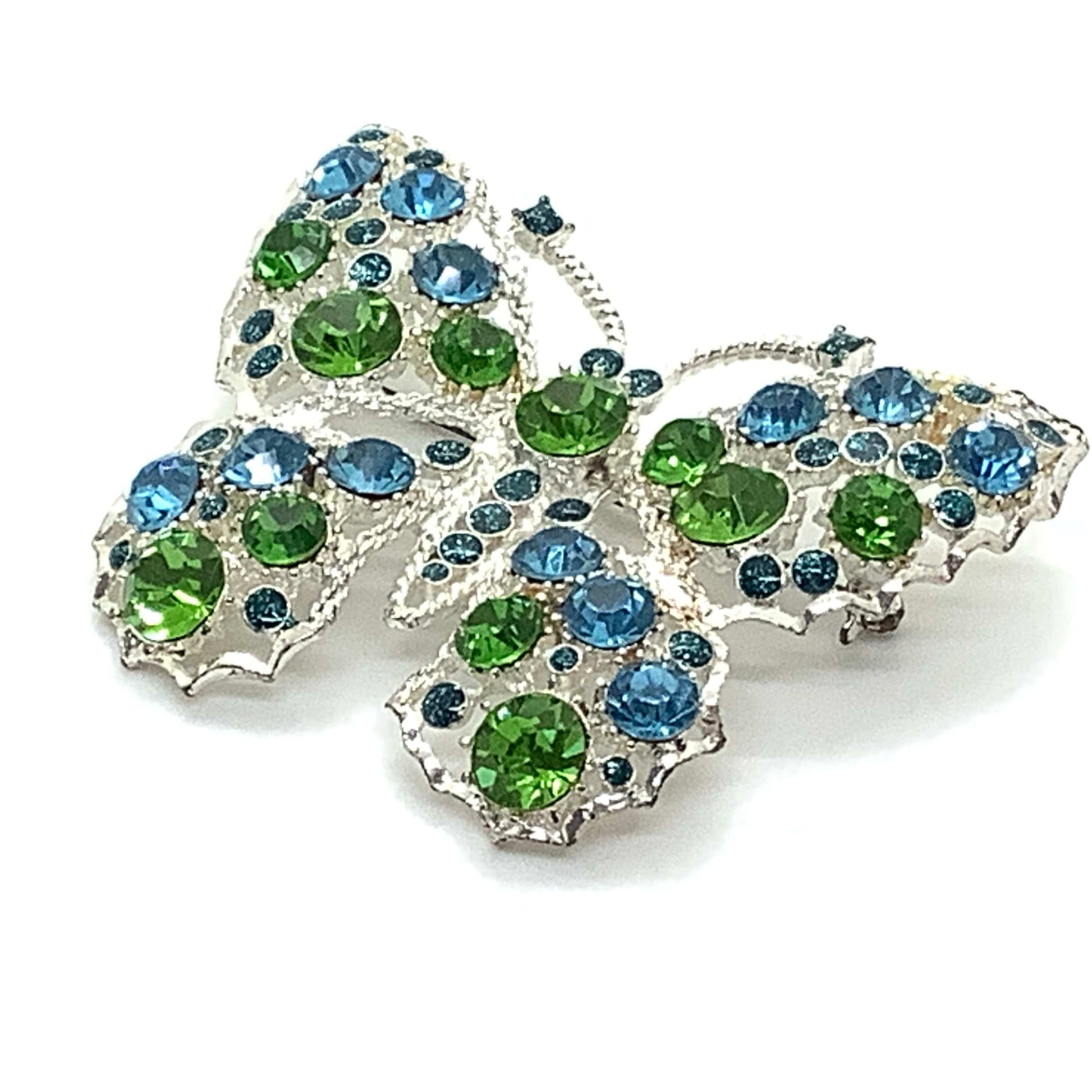 Rhinestone Butterfly Brooch