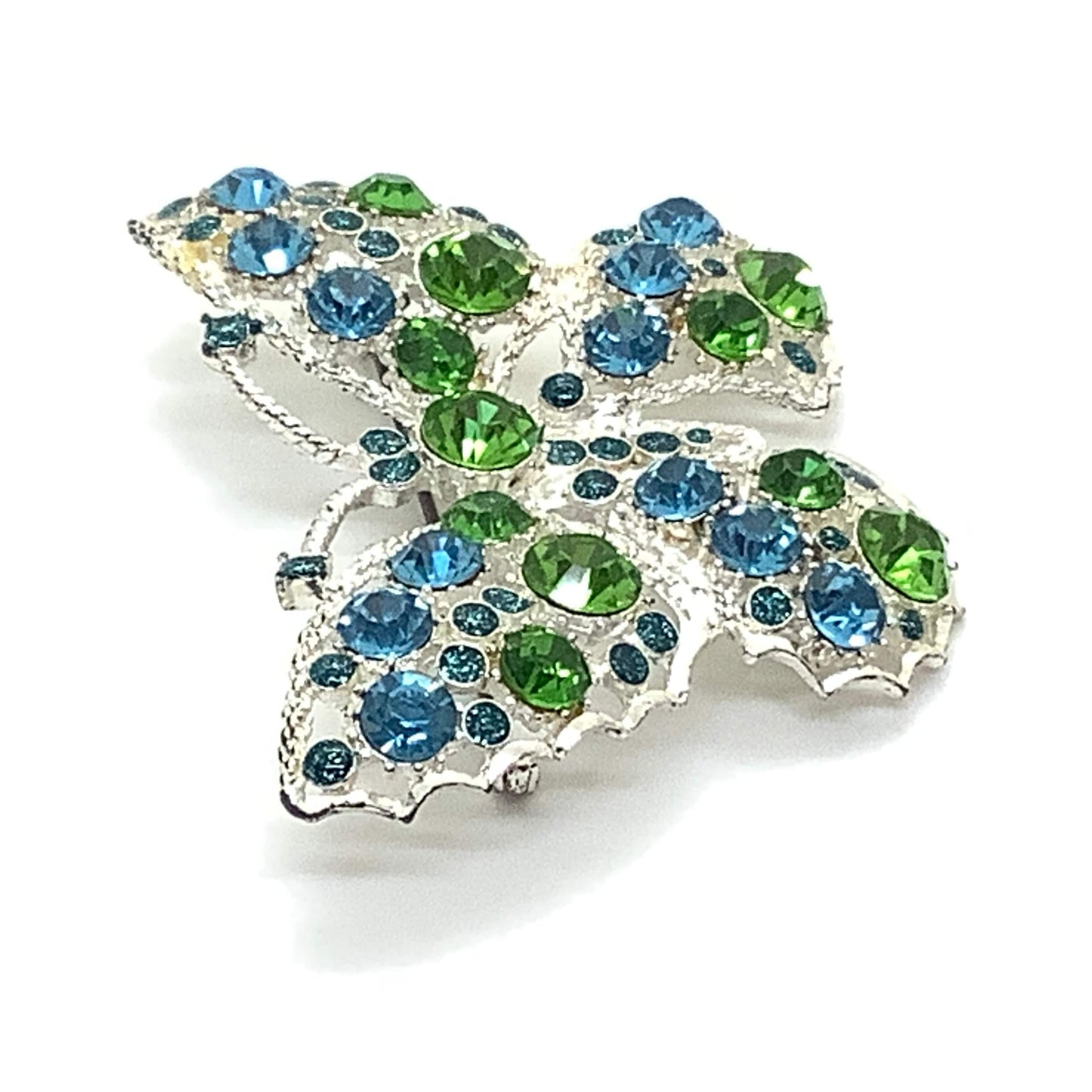 Rhinestone Butterfly Brooch