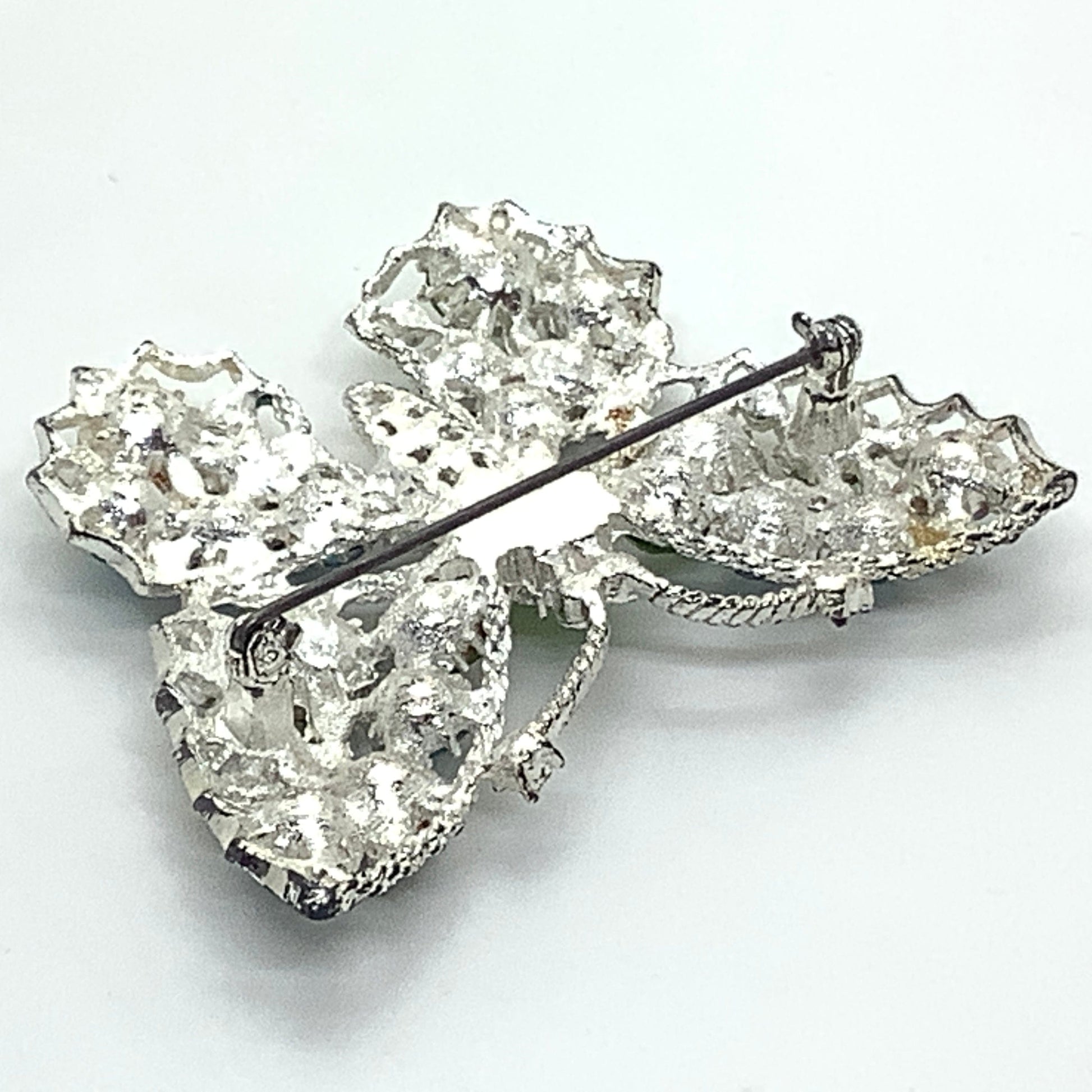 Rhinestone Butterfly Brooch