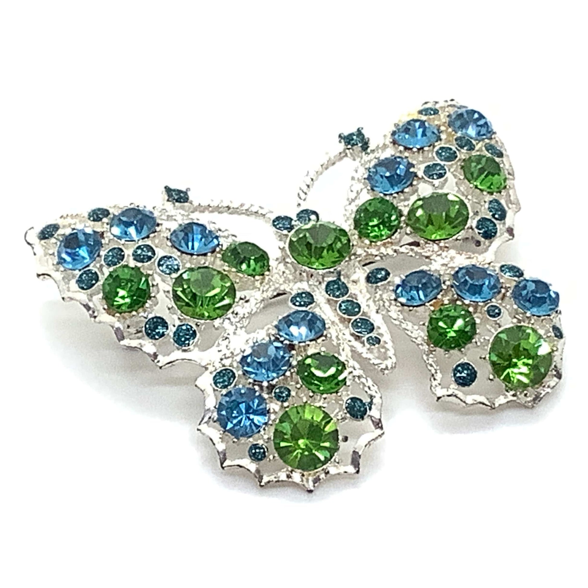 Rhinestone Butterfly Brooch