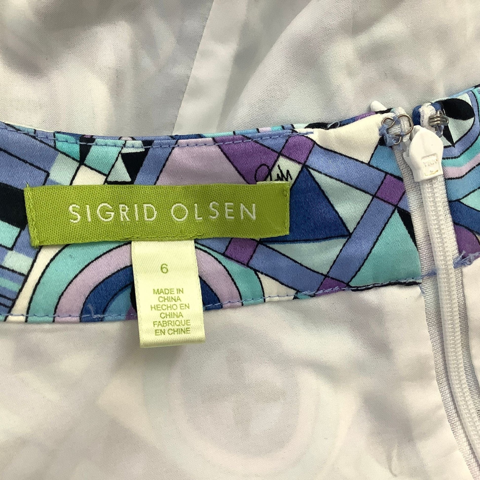 Sigrid Olsen Dress Small / Multicolor / Artsy