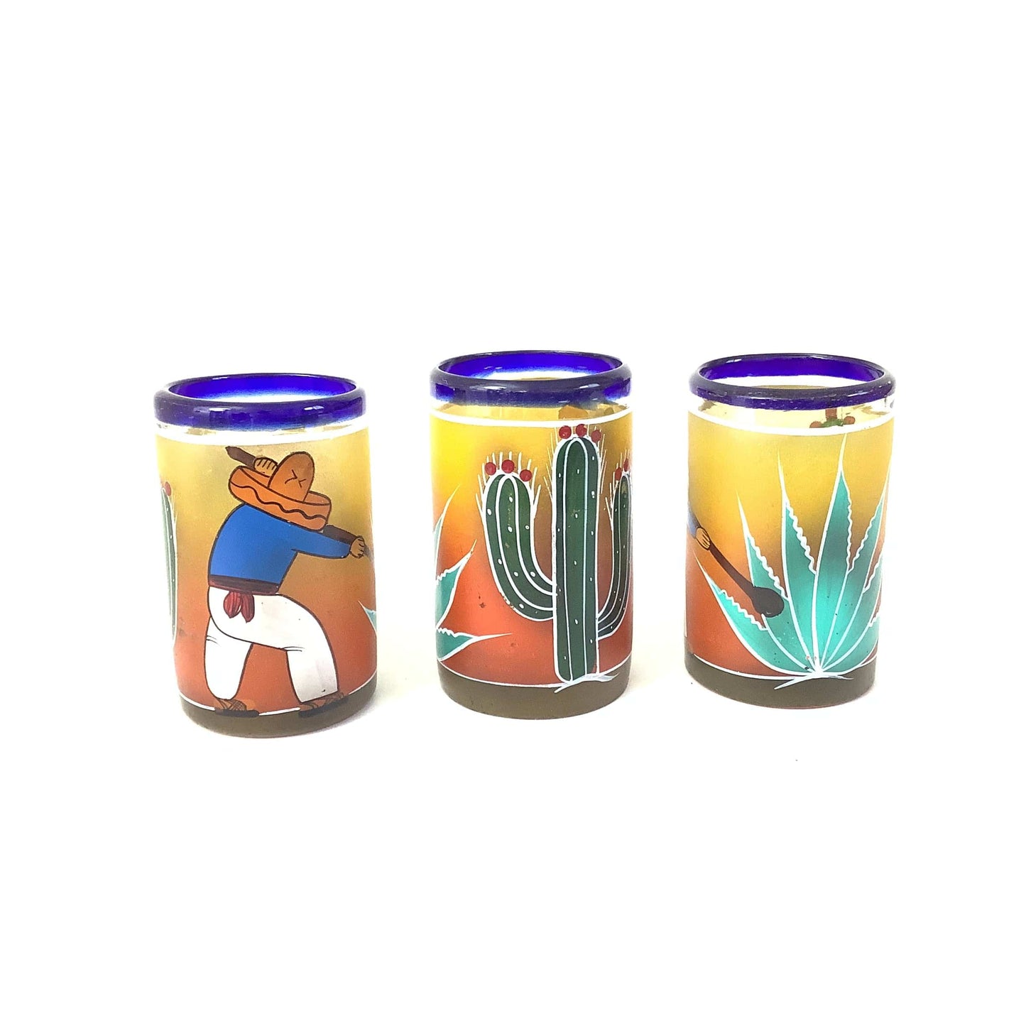 Vintage Handmade Glass Tumblers