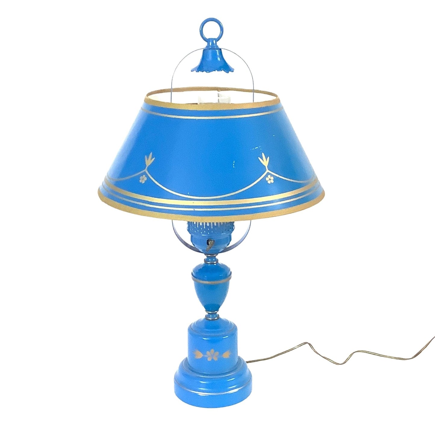 Vintage Table Lamp Table / Blue / Colonial