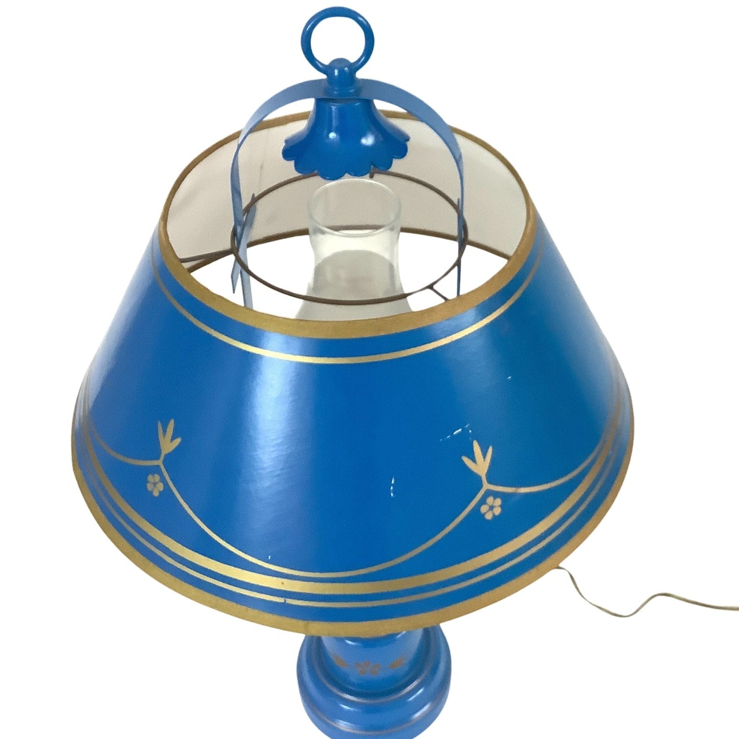 Vintage Table Lamp Table / Blue / Colonial